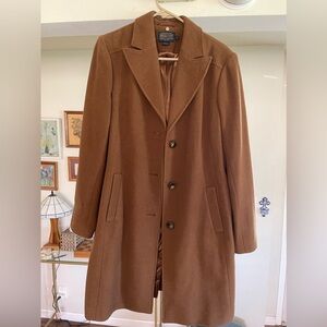 Pendleton Pea Wool Coat  - Size 14 Camel / Tortise Brown color